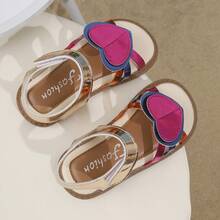 Summer Girls' Soft Bottom Sandals, Thick Sole Flat Shoes For Toddlers & Big Kids, New Arrival - Rose Gold - View 13