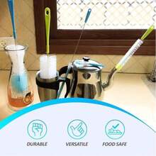 1 Set Plastic Cleaning Brushes, Multi-Functional For Cleaning Cups, Cup Lids, Bottle Caps, Wine Glasses, Tea Cups, Bottles, Straws, Kettles And Other Containers - Random Styles - View 3