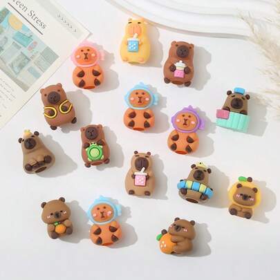 10 قطعة/مجموعة أغطية أقلام كابيبارا الجميلة، واقي أقلام محايد، وأكمام أقلام رصاص، وأغطية سيليكون لأطراف الأقلام - خيار هدية فريد للمناسبات والمناسبات الخاصة | قرطاسية جميلة | ديكور المكتب