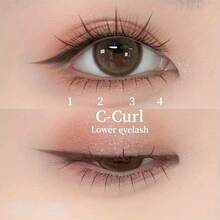 轻盈仙女假睫毛 ~ 漫画恶魔妈妈风，分段式假睫毛，透明睫毛杆，自然款 - C - 查看 4