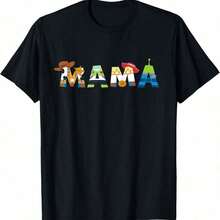 And Pixars Toy Storys Mama Mothers Day Mom Birthday T-Shirt Hoodie - Black - View 1