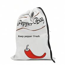Bolsa Reutilizable para Almacenar Cebollas y Patatas, Bolsas de Lona Grandes con Cordón y Cierre Lateral, Organizador para Mantener Frescas las Verduras y Frutas ADJM - CSDS 1 pieza - Ver 8