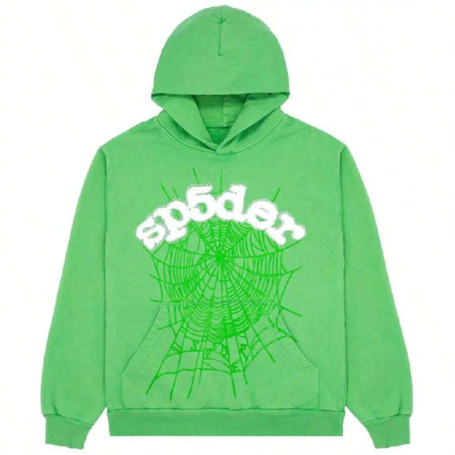 Sp5der Web Hoodie 'Slime Green' - Multicolor - View 1