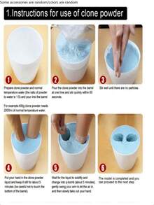 用这款DIY情侣3D手模套装创造永恒回忆！情人节礼物、玩具、礼品、会呼吸的泰迪熊、可动人偶、IQOS - 多色 - 查看 7