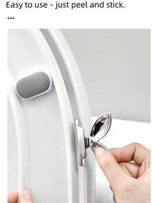2pcs/Set Toilet Seat Lift Assist, Multifunctional Toilet Lid Lifter Hook, Suitable For Bedroom, Living Room, Drawer, Cabinet, Kitchen And Other Household Items - A - View 2