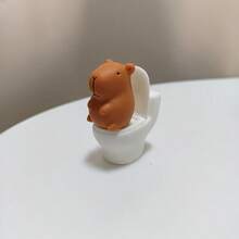 Capybara Toilet Decoration, Cute And Fun Bathroom Decor, Helps Relieve Boredom And Stabilize Emotions - 1 Kabibala Item - View 2