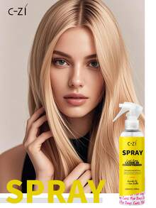 C-ZI 卷发增强喷雾，150毫升/5.29液盎司，抚平毛躁，滋养秀发，增强光泽 - 150ml - 查看 2