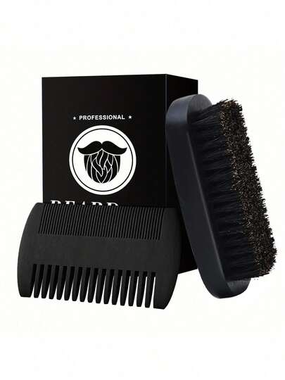 Beard Brush, Beard Comb, Beard Care Grooming Set, Great Gift For Men
