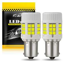 TOAUTO 2个超亮30W 1156 BA15S BAU15S 1157 PY21W LED灯泡，高功率5000流明，可替换汽车倒车灯/转向灯。 - A - 查看 19
