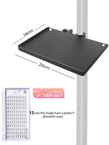 yelix A Set Of Eyelash Storage Tray, Multifunctional Adjustable Phone Holder And Tray Eyelash Extension Auxiliary Tools Lash Tools Organizer False Lashes Tech Supplies - Black - View 8