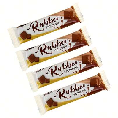 Borradores con forma de chocolate, borradores de diseño realista, borradores de lápiz, regalos para maestros y estudiantes, premios escolares, exámenes, dibujo, suministros de arte, útiles escolares para niñas, útiles escolares