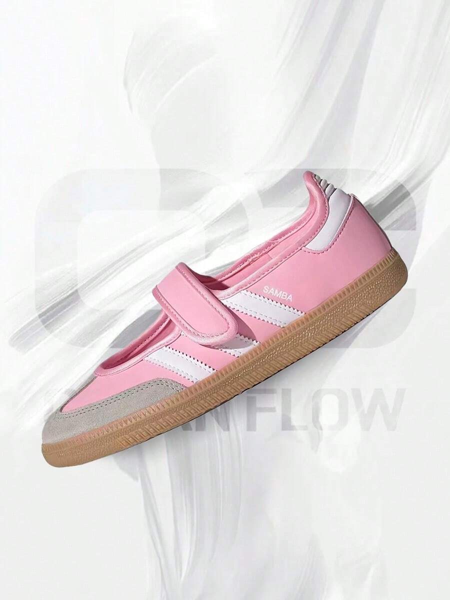 Adidas Samba JaneLight Pink Gum (GS)– Lifestyle Sneakers – Shoes For Women - Vintage -Spring & Summer-Inspired Running Shoes, Shock-Absorbing Comfort, Gym To Streetwear Casual Wear-Easter Gift–JP9544 - Light Pink/White/Gum - 查看 1