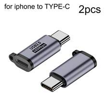 WOWSSYO Alloy Solid Color Material 2 Packs Type-C/Micro Adapter Mini USB 2.0 To USB C Or Micro Adapter 480Mbps High-Speed Data Transfer USB-C To Mini USB Converter For Digital Cameras Hard Drives Recorders Compatible With IPhone Support Charging And Data Transfer Aluminium Alloy For Extra Durability Spring Gift Birthday Anniversary - Silver - View 12