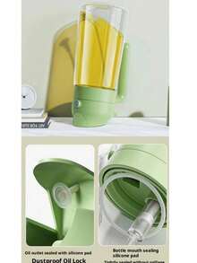 1/2 Pcs Universal Transparent 2-In-1 Oil Sprayer & Dispenser, 470ml PP+Glass, Leak-Proof Adjustable Nozzle, For Cooking/BBQ/Salad/Baking, Practical Kitchen Tool, Perfect Mother's Day Gift For Cooking Lovers,Transparent Oil Pot Spray Pour Two-In-One Home Kitchen Glass Oil Bottle High-Pressure Nozzle Press Glass Oil Spray Pot - Multicolor - View 8