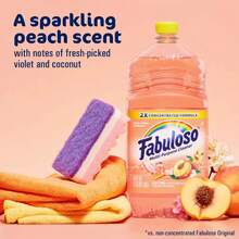 Fabuloso Peach Multi-Purpose Cleaner 2X Concentrated Formula Floor Cleaner - 56 Fl Oz - 1 - View 3