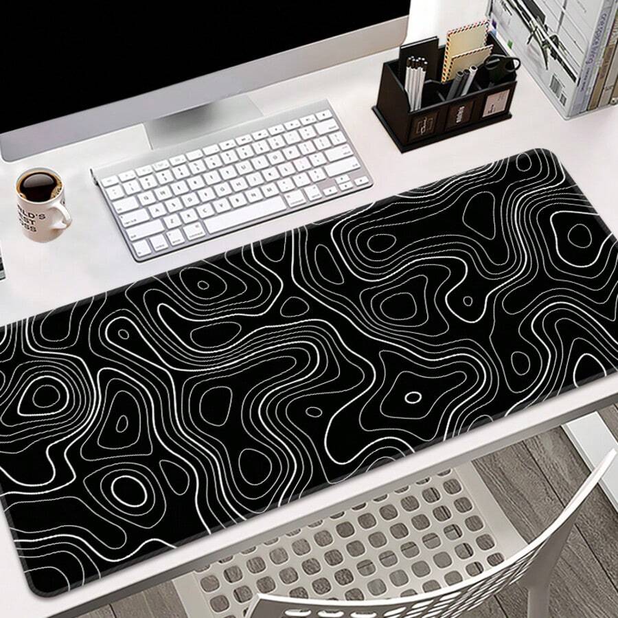 Artistic Curved Extra Large Mouse Pad, Gaming Desk Mat, Big Keyboard Pad, Washable, Rubber Non-Slip Bottom, Stitched Edge, Gift Mouse Pad, Desk Protector, Study Pad, Multiple Sizes Available, Computer Keyboard Mat, Laptop Pad