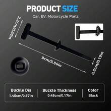 30/50/100pcs Nylon Universal Tie Wraps With Buckle, Buckle Tie Wraps, Multi-Purpose Plastic Tie Wrap Fasteners Tool Suitable For Car Daily Maintenance - A - View 6