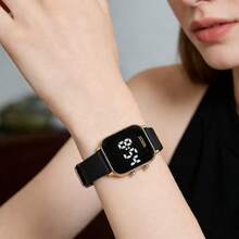ZOEA Women Quartz Watches - 錶殼:金色/錶帶:黑色 - 查看 4