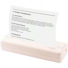 2 Rolls Papel de impresora térmica A4 papel de impresora térmica 210 * 30mm impresoras portátiles móviles compatibles adecuadas para viajes hogares fotos contratos - Blanco - Ver 3