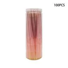 100支110毫米（4.33英寸）锥形天然未漂白棕色工艺纸 - 含50支卷纸棒 - 适用于DIY、节日礼品包装、工艺材料、折纸锥 - 粉色 - 查看 4