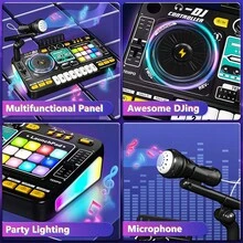 The Simulation Can Play DJ Toy. It Is An Educational Toy That Helps Relax The Mind. Suitable For Both Men And Women. - màu đen - Xem 3