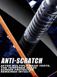 4片装钢化玻璃防窥屏保护膜，9H硬度，高灵敏度，隐私保护，防刮花，防水，边缘光滑，触控灵敏，兼容 11/12/13/14/15/16/17 Pro Max/17 Pro/17 Air/17系列 - 黑色 - 查看 6