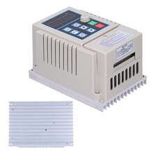 Variador de Frecuencia, 1hp Bifásico A Trifásico 220v 750w, Controlador de Velocidad del Motor - Gris Claro - Ver 2