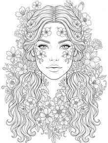 GDTME Buku Mewarnai dan Gaya Rambut untuk Dewasa, Desain Rias Wajah Wanita yang Indah, Kertas Satu Sisi Berkualitas Tinggi, Ideal untuk Pecinta Seni dan Relaksasi - Buka ritsleting - View 6