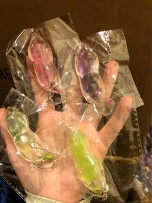 1个透明软双球减压悬挂装饰品 - 彩色 - 查看 7
