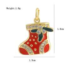 1个铜质时尚心形吊坠，可DIY手链、项链、耳环、包包挂饰配件 - 彩色 - 查看 43