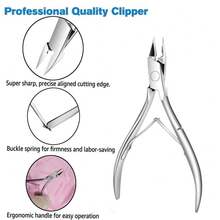 Straight Blade Toenail Clippers For Thick Toenails And Ingrown Toenails,Stainless Steel Toe Nail Tools - Silver - View 8