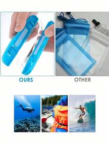 Shockproof Universal Waterproof Phone Pouch Waterproof Phone Case Compatible With IPhone 14/13/12/11 Pro Max/XS Plus Compatible With Samsung Galaxy S22/S23 Phones Up To 7.0 Inches 3D Waterproof Phone Bag Suitable For Vacation Fits Multiple Phone Models Birthday Gift - Multicolor - View 6