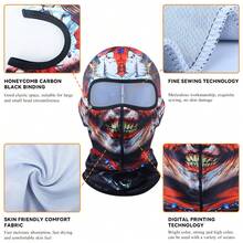 Fabulous Be Xtreme Motorcycle Summer Face Mask, UV Protection, Fishing Riding Windproof Balaclava Neck Gaiter - Multicolor - View 5