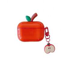 Apple-Shaped Silicone Protective Case Compatible With Apple 4, 2 Wireless Bluetooth Earphones, Pro3, 4 Pro2 , Anti-Fall With Lanyard, Suitable For Men And Women - Multicolor - View 15