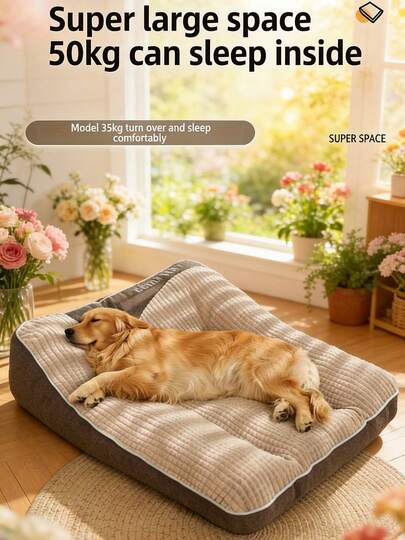 1 cuccia ortopedica extra large di lusso per cani - Divano per gatti rimovibile e lavabile in lavatrice, cuscino invernale caldo e soffice per cani, morbido e accogliente, adatto per Golden Retriever, Corgi, Pastore tedesco, Labrador e altre razze da 15 a 50 kg. Inserto d'arredo ideale per animali domestici: un regalo perfetto per i cuccioli pelosi per l'Oktoberfest, Natale, Epifania e Natale!