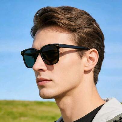 1pc Unisex Square Street Style Fashion Fashion Glasses