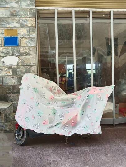 1pc All-Season Waterproof Dustproof Motorcycle/Moped Cover, Universal Electric Bike Rain/Snow Protector, PEVA Electric Bicycle Dust Cover