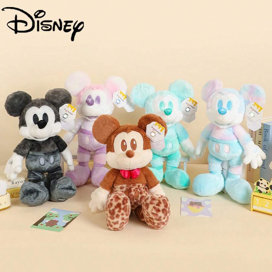 Disney Officially Licensed Colorful Macaron Bubble Water Series Mickey Plush Doll, Soft Mickey Plush Doll, Birthday Gift For Girls - Multicolor - View 1