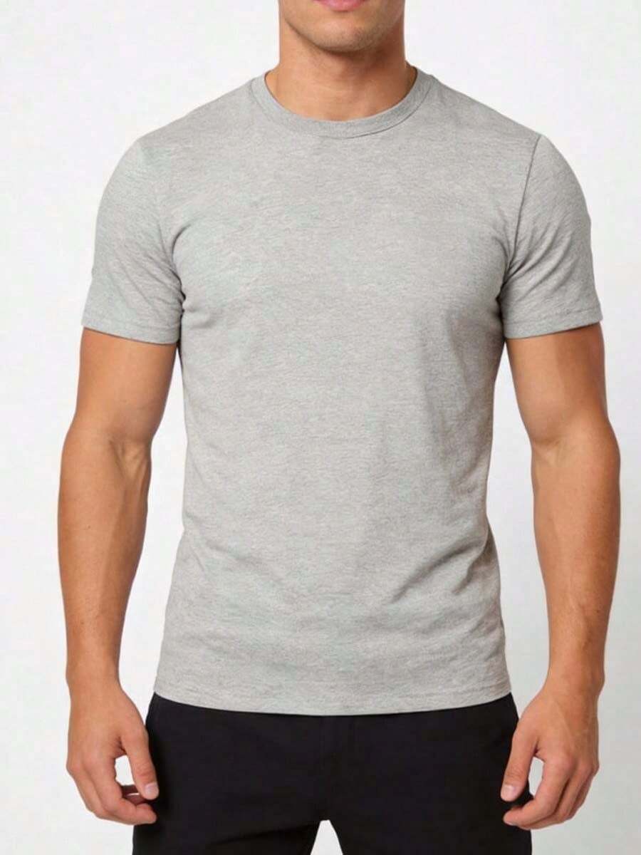 Camiseta de manga corta regular con cuello redondo Dri-Fit Solid de Jordan, gris - Gris - Ver 1