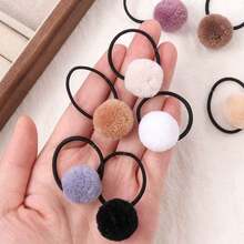 8/15/20 pièces Élastiques à cheveux boules floues, Bandes élastiques à cheveux boules en peluche marron et colorées, Accessoires mignons de dessin animé pour les cheveux pour usage quotidien, extérieur, performance, fête, Porte-queue de cheval de couleur aléatoire, Élastiques à cheveux, Corde à cheveux, Été, Vacances, Voyage - Multicolore - Voir 2