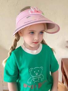 1 pieza Sombrero de sol unisex, Gorra de malla transpirable con protección solar para bebé, adecuada para actividades al aire libre - Multicolor - Ver 3