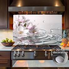 1pc 2D Flat Wall Sticker, Classic Decorative Kitchen Sticker - High-Quality Kitchen Splash-Proof Decal, Home Decoration, Living Room Decoration, Easy To Install, PVC Material. - Style 1 - View 12