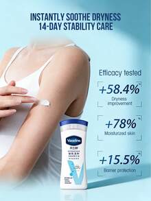 Vaseline Sanfte Feuchtigkeitslotion, geeignet für empfindliche Haut, repariert die Barriere, lindert Trockenheit, zieht schnell ein ohne fettig zu sein, nährt und befeuchtet tief, baut Hautbarriere wieder auf, verbessert Hautverteidigung, stabilisiert Hautstruktur, rekonstruiert die schützende Schicht - Sanft zur empfindlichen Haut> - Übersicht 6
