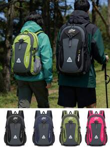 1 chiếc ba lô leo núi ngoài trời unisex cho những chuyến đi ngắn, chống thấm nước, dây đeo có thể điều chỉnh, thiết kế nhẹ, phù hợp cho đi làm, văn phòng và các hoạt động ngoài trời, món quà lý tưởng cho cả nam và nữ. - Nhiều màu - Xem 2