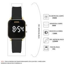 ZOEA Women Quartz Watches - 錶殼:金色/錶帶:黑色 - 查看 2