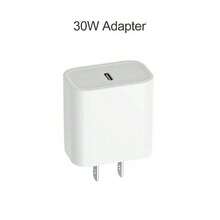 1-2 件套 30W 快速充电套装，兼容 14 Pro Max/14 Pro/14 Plus/14，包含 1 个 USB-C 墙式充电器 + 200 厘米 Type-C 转 Lightning 数据线，兼容 14/13/12/11/XS/XR/8/7/6 系列 - 美規A型插(110-127V) - 查看 11