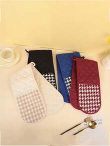 1 chiếc găng tay cách nhiệt dạng dải dài không đường may họa tiết chim công, dùng trong gia đình, găng tay lò nướng nhà bếp, miếng đệm cách nhiệt lò vi sóng. - Xem 9