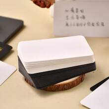 60PCS Artist Grade Blank Cards 90x55mm, Thick 300gsm White Cardstock, Perfect For DIY Crafts, Calligraphy Practice, Wedding Place Cards & Party Supplies, Bulk Blank Note Cards Set - A - View 1