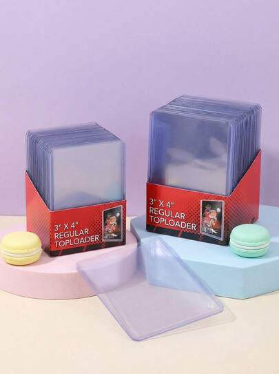 3/5/10/20/30/50 Baseball Card Storage Box - Made Of Sturdy Plastic Material, Equipped With High-Quality Card Protection Film. Suitable For Collecting Card Storage Boxes, Applicable To Sports-Related Baseball And Football Game Cards. Christmas Style. Halloween, Bedroom Decoration, Christmas Decoration, Christmas Card Protection Cover, Valentine's Day, Valentine's Day Gift, Dedicated To Protecting Game Card Sleeves.