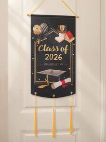 2026 毕业派对装饰品 1 套 悬挂流苏横幅背景墙装饰 - 畢業 - 查看 4
